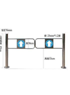 厂家供应超市手动机械单向门道医出入口通道闸机只不进院出不锈钢
