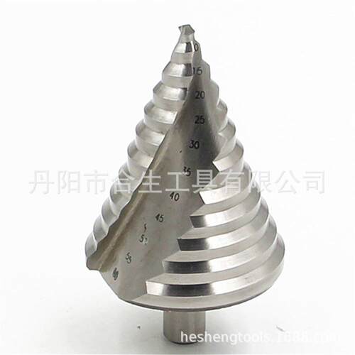 6-60mm大尺寸开孔器高速钢螺旋槽阶梯钻白钻塔钻三角钻多功能钻头