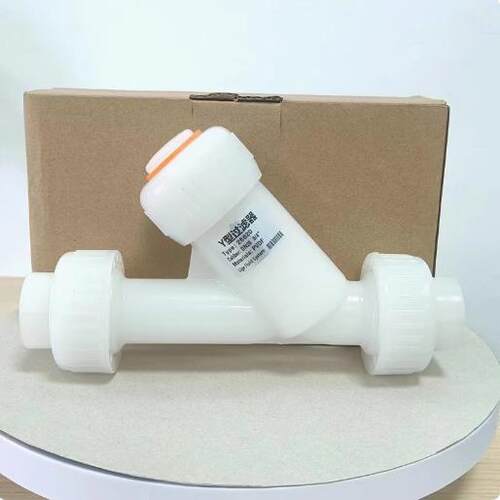 PVDF过滤器Y型过滤器聚四氟过滤器耐腐蚀过滤器管道过滤器