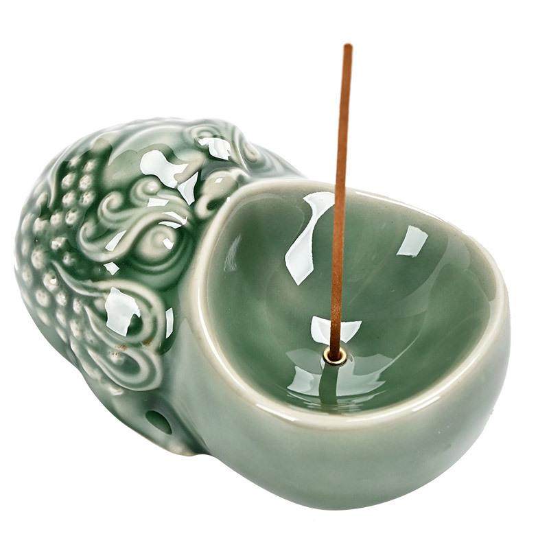 瓷香炉青香道线香薰炉家创意风居中式家用摆件国神兽香插装饰CQYZ,家居饰品,香托/香盘/香座/香插,淘宝优惠券,粉丝福利购,淘宝优惠卷