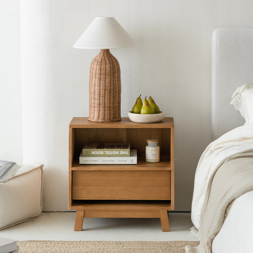 实木床头柜复古民宿卧室床头柜