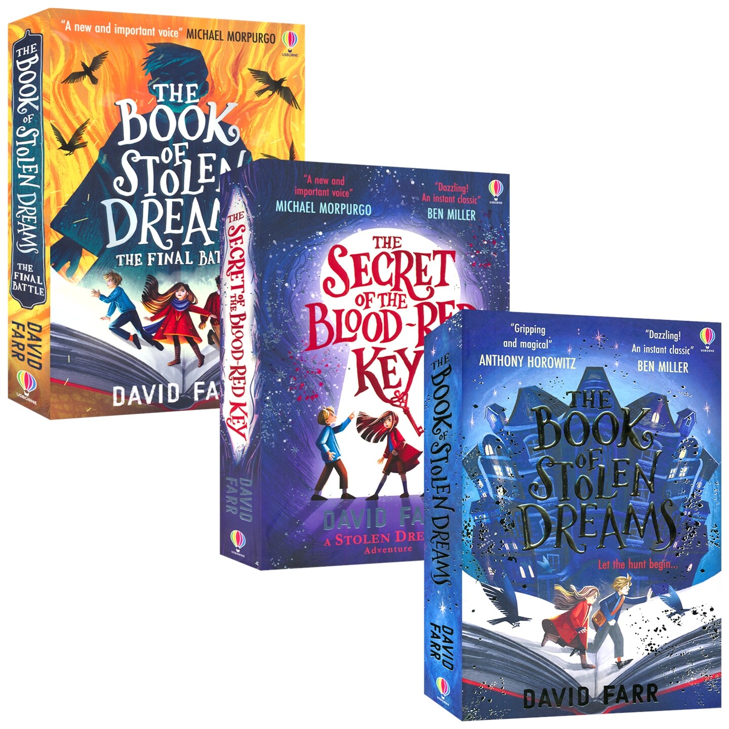 Usborne The Book of Stolen Dreams 盗梦者之书1-3 奇幻冒险故事 入围2023水石儿童图书奖 青少年章节小说 英文原版进口儿童图书