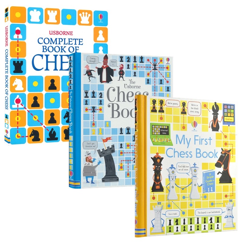 Usborne Chess Book 尤斯伯恩国际象棋书 儿童零基础入门 益智游戏 百科科普读物 英文原版进口儿童图书