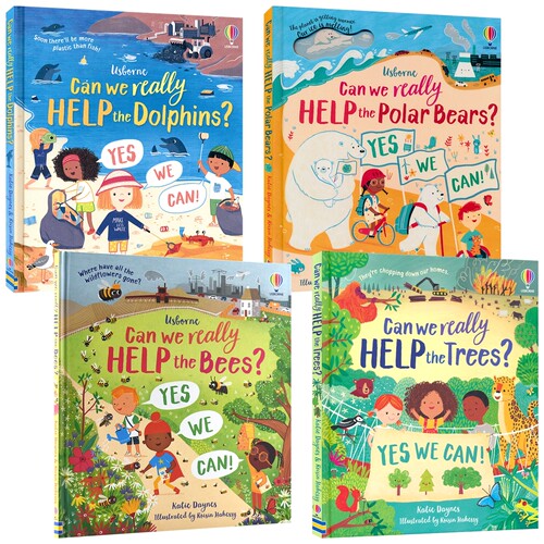 Usborne Can We Really Help Bees Dolphins Polar Bears Trees 尤斯伯恩 我们真的能帮助蜜蜂 海豚 北极熊 少儿科普 英文原版图书