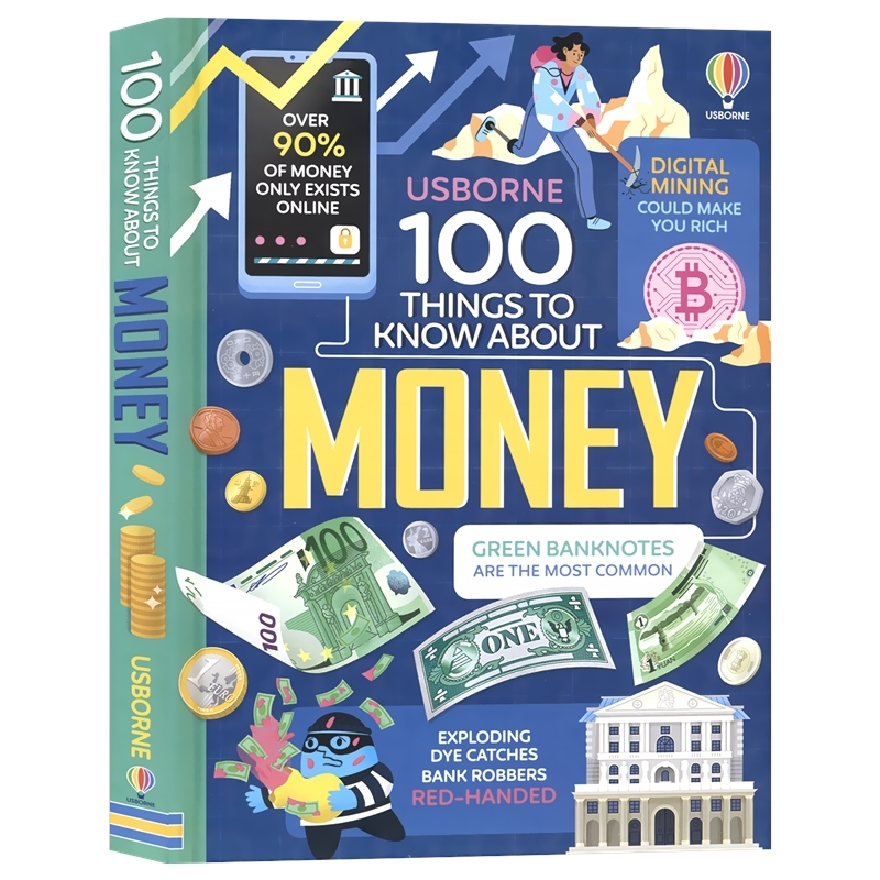 Usborne 100 Things to Know About Money 尤斯伯恩 关于钱要知道的100件事 青少年金融经济百科科普读物 英文原版进口儿童图书