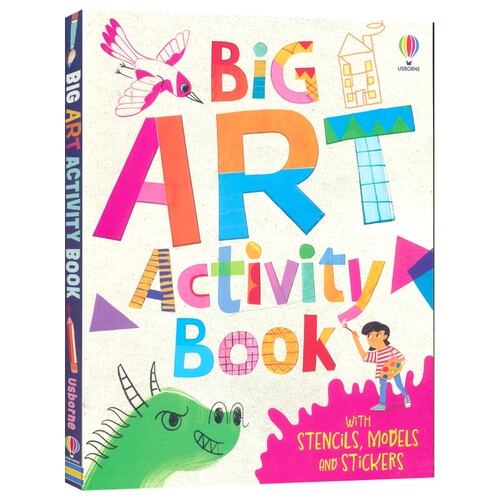 Big ART Activity Book 艺术互动大书 儿童艺术活动书 立体模型 趣味贴纸 英文原版进口图书