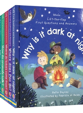 Usborne Lift-the-Flap First Questions and Answers 幼儿启蒙问与答 儿童百科翻翻书 英文版十万个为什么 英文原版进口