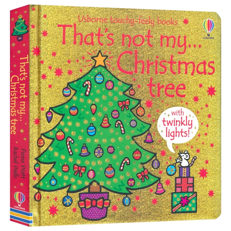 Usborne That's Not My Christmas Tree 尤斯伯恩 那不是我的圣诞树 触觉认知 纸板绘本 幼儿启蒙 亲子读物 英文原版进口儿童图书