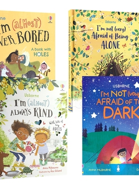 Usborne I'M Not (Very) Afraid Of The Dark 尤斯伯恩 无聊 善良 怕黑 独处 主题 儿童自我认知 情绪管理绘本 亲子共读 英文原版