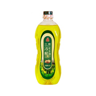 三源食用油物理压榨一级纯正花生油瓶装 家用浓香炒菜烘培900ML