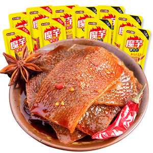 盐津铺子火锅素毛肚小零食香辣魔芋爽辣条麻辣零食小吃休闲食品