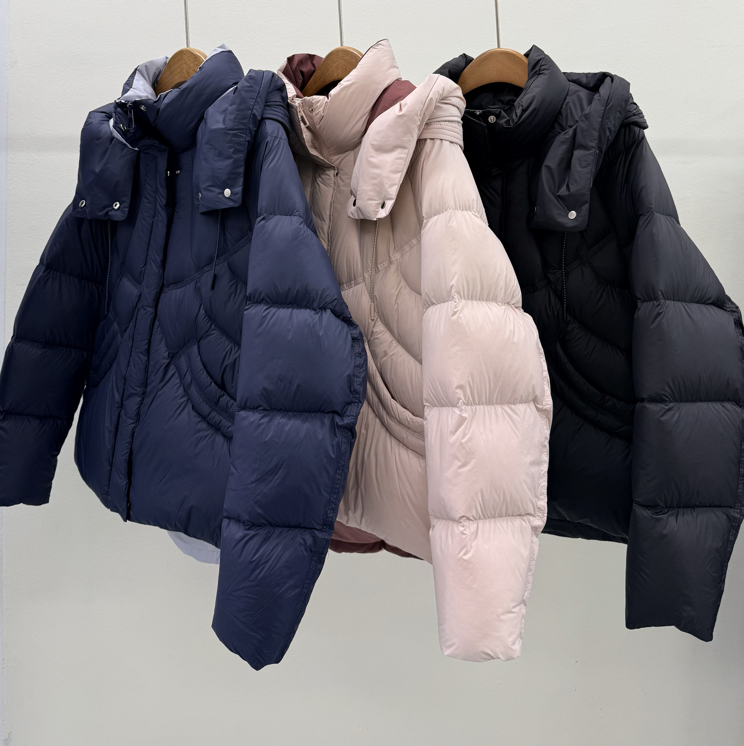 【白鸭绒】中年女装短款羽绒服秋冬装加厚外套