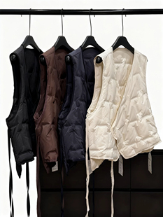 必不可少 25新国标90白鸭绒马甲羽绒马夹背心内搭内胆 百搭单品