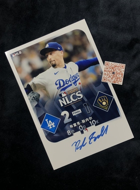 MLB道奇队Los Angeles Dodgers布雷克斯内尔Blake Snell亲签照片