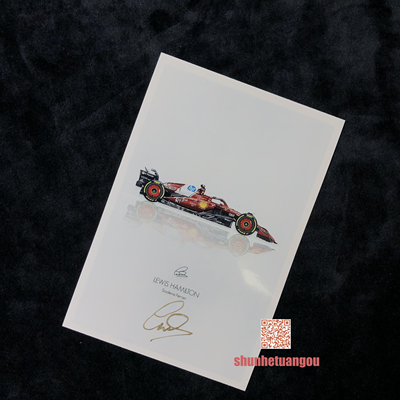 刘易斯汉密尔顿 Lewis Hamilton 亲笔签名 官方照片