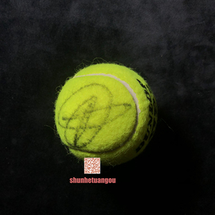 德约科维奇NovakDjokovic小德 阿尔卡拉斯Carlos Alcaraz亲签网球