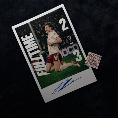 Arsenal F.C.德克兰赖斯Declan Rice阿森纳 亲笔签名照片