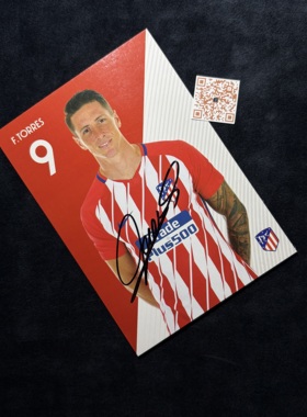 托雷斯 Fernando Torres  亲笔签名官方卡
