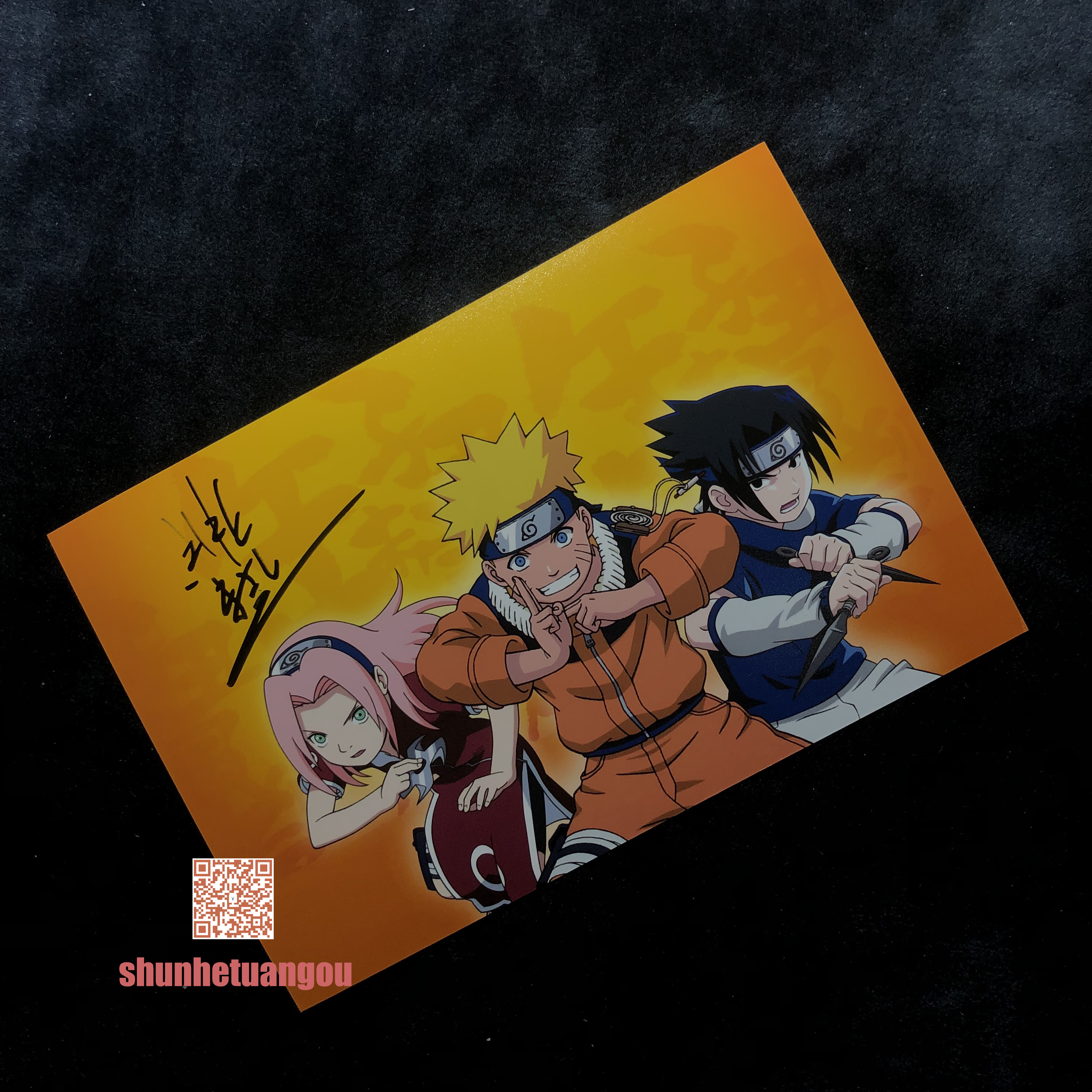 火影     NARUTO -ナルト- 岸本齐史 亲笔签名照片B
