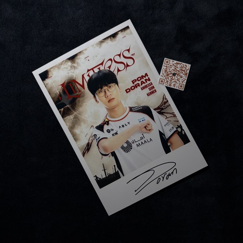 Doran 崔玄凖Choi Hyeon-joon최현준英雄联盟T1亲笔签名照片2026