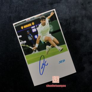 卡洛斯阿尔卡拉斯Carlos Alcaraz亲笔签名照片