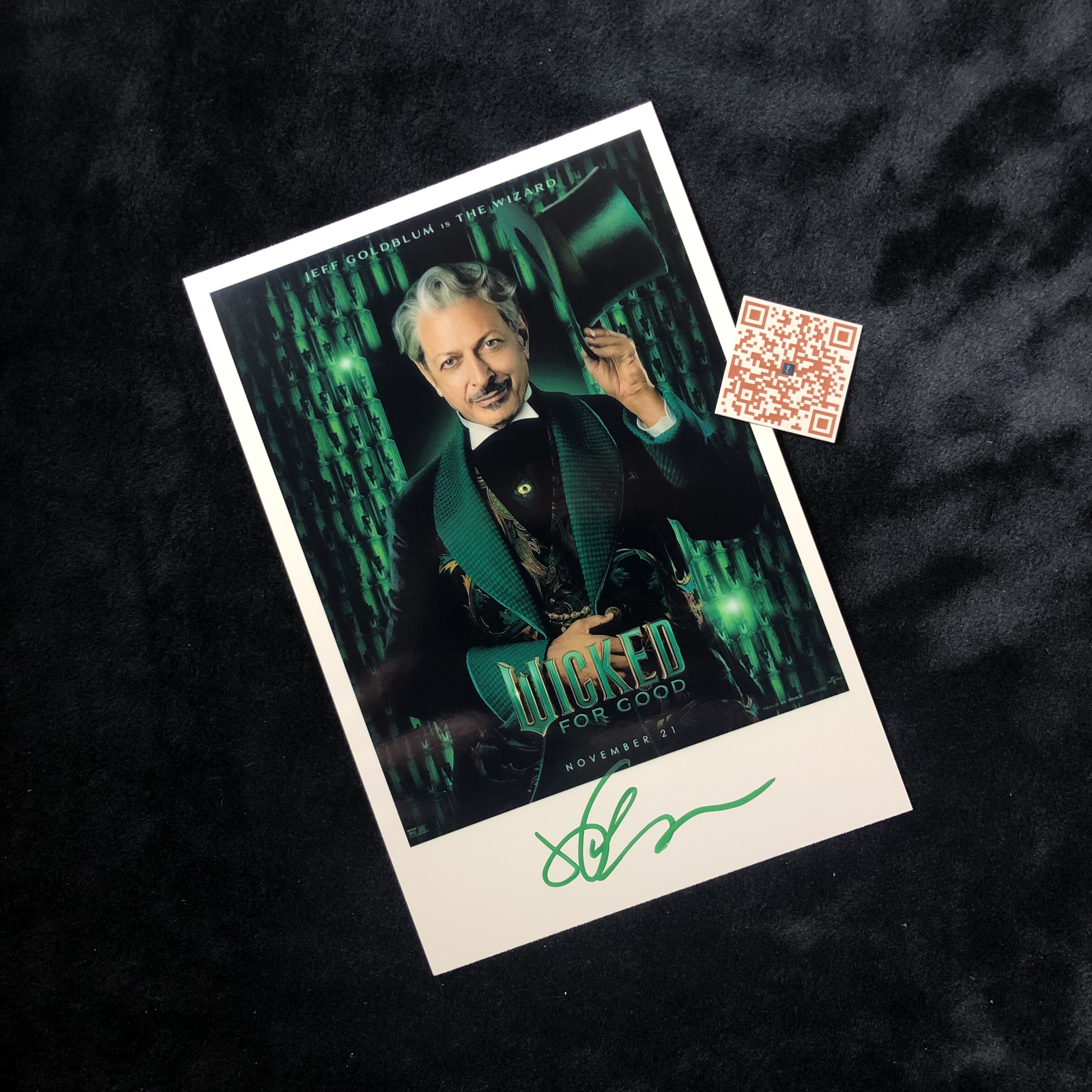 魔法坏女巫 2 Wicked For Good 杰夫高布伦Jeff Goldblum亲签照片