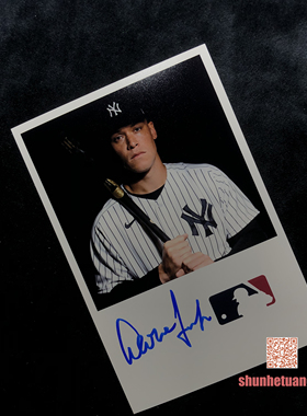 阿隆贾奇Aaron Judge亲笔签名照片