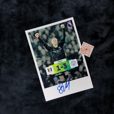 哈兰德Erling Haaland亲笔签名照片