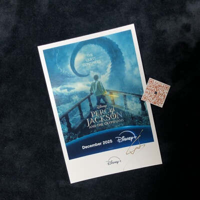Percy Jackson and the Olympians2 Walker Scobell Signed photo