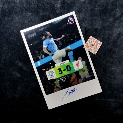 热雷米多库Jeremy Doku Manchester City F.C.亲笔签名照片A