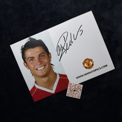 C罗 Cristiano Ronaldo 曼联时期官方卡 亲笔签名