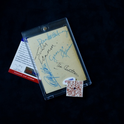 The Beatles 甲壳虫乐队披头士乐队 亲笔签名 编码已遮挡到货查询