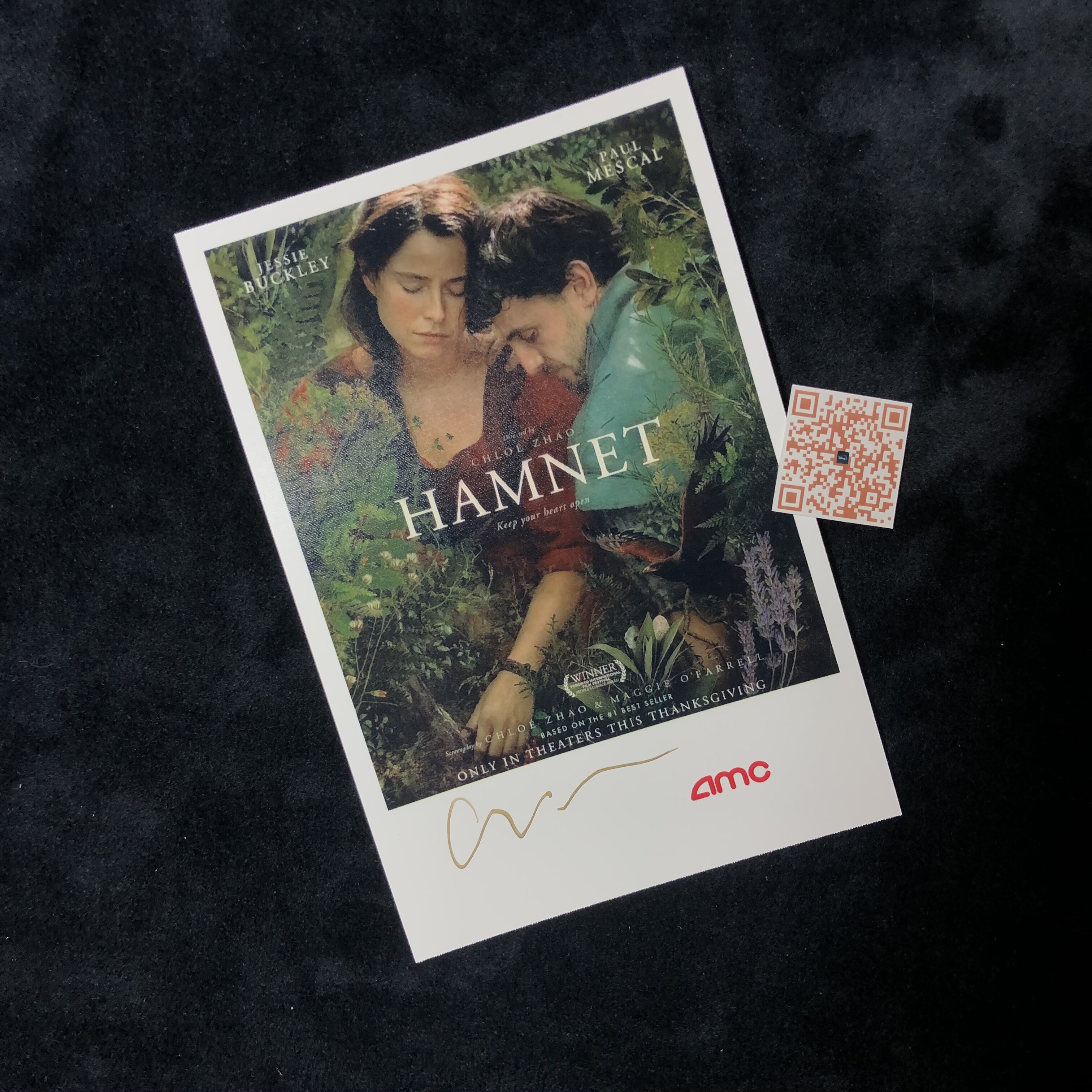 哈姆奈特 Hamnet‌ 赵婷 Chloé Zhao 亲笔签名照片