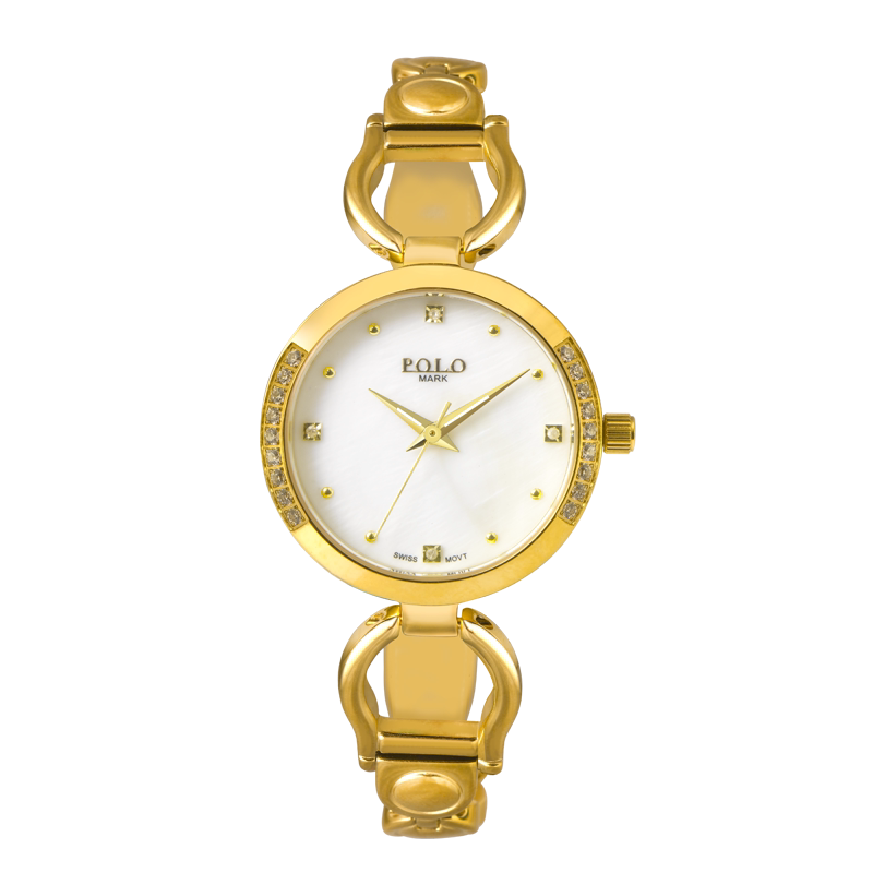 polo mark时光典雅绿色女士手链腕表