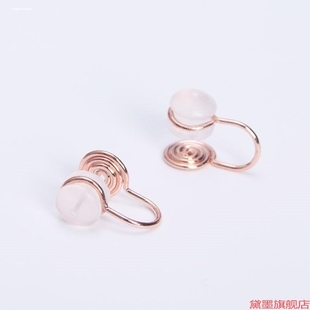 空托無痛個(gè)性 配飾品珍珠耳夾轉(zhuǎn)換器配件螺旋夾銅電鍍耳墊神器