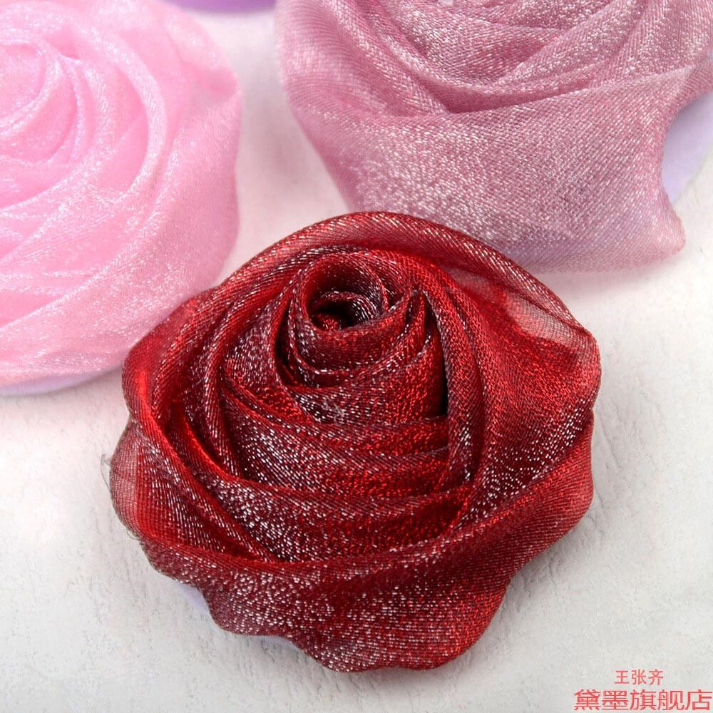 玫瑰花别针T恤胸针手环发夹修补韩式帽子一朵档花朵DIY法式档图片