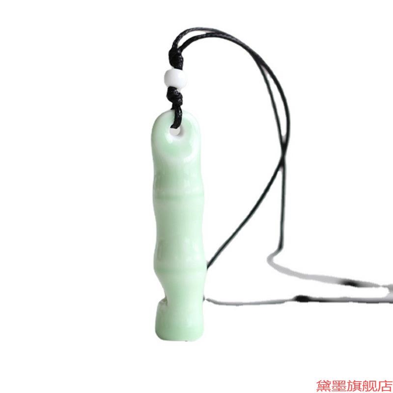口哨手工陶瓷项链吊坠挂件哨子骨哨复古花千骨同款可吹响森系