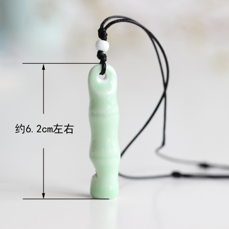哨子口哨手工陶瓷项链吊坠古风骨哨小清新挂件可吹响复古儿童