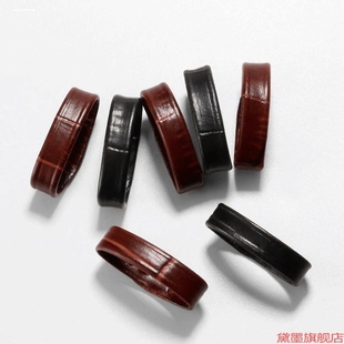 皮带圈移动表套适用浪琴环表带固定圈皮圈手工手表活动圈圈环卡扣