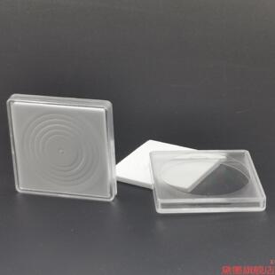 小方形改明泰收藏古钱透明盒保护盒虎豹生肖兔带内钱币方盒元小型