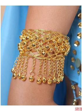 舞台铃铛宽手镯手环臂镯写真手饰服饰配饰品民族风表演印度舞