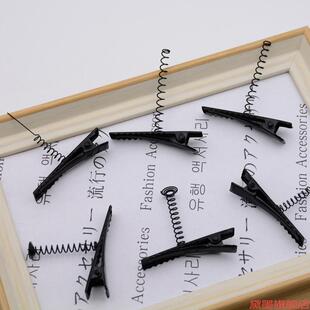 儿童 小黄鸡发夹配件弹簧针小鸡鸭嘴夹金属饰品带鸭材料方形