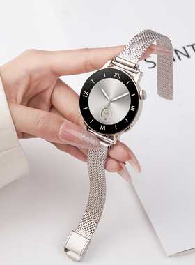 玩物尚智适用华为GT4表带GT3智能watchgt女款智能gt2荣耀Magic2腕带42/41mm新款pro高级小香风buds替换带