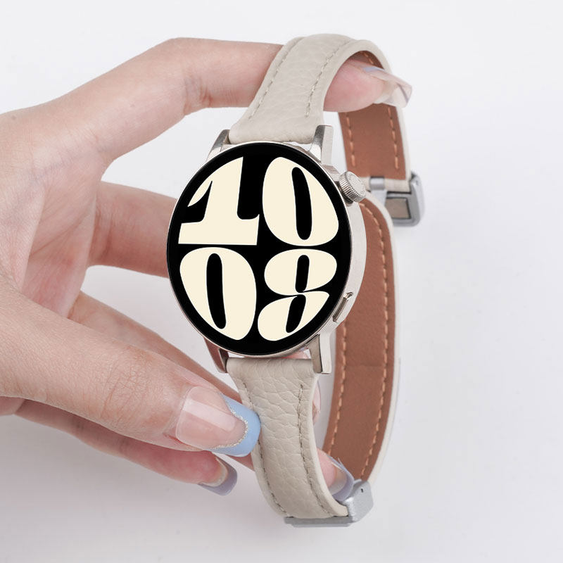 适用三星watch6小蛮腰荔枝纹表带