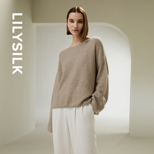 LILYSILK莉莉秀客宽松羊绒衫