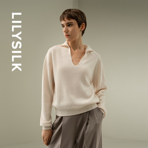 切尔西领羊绒休闲毛衣