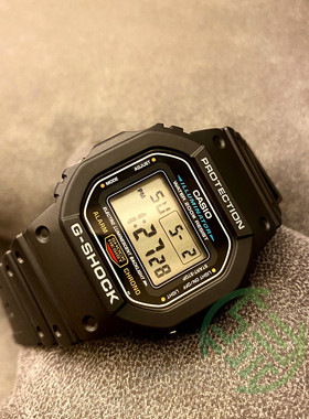 CASIO卡西欧经典DW-5600E-1V G-5600E-1杰伦同款头文字D运动表