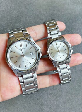卡西欧简约商务防水指针日历石英情侣男女手表LTP-1183A-7A  MTP