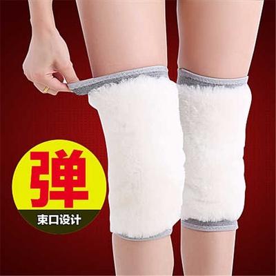 厂家纯羊毛护膝皮毛一体防寒保暖高档直筒纯羊皮护膝男女护具