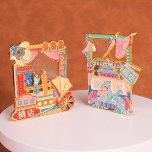 横店冰箱贴浙江金华影视城秦王宫梦外滩高颜值旅游纪念收藏伴手